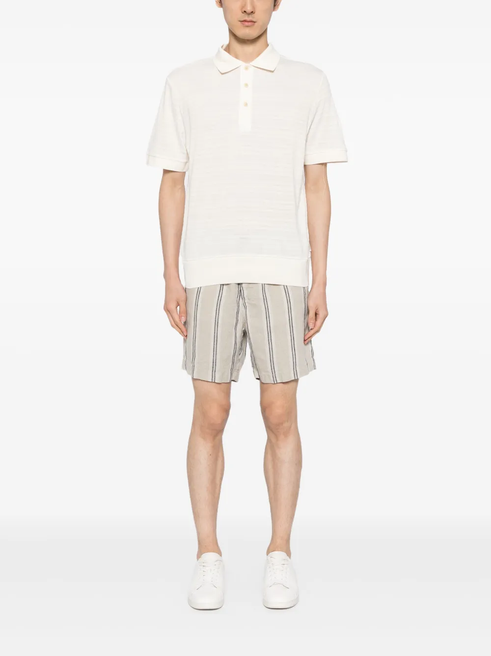 oliverspencer Oliver Spencer Gestreepte shorts - Beige