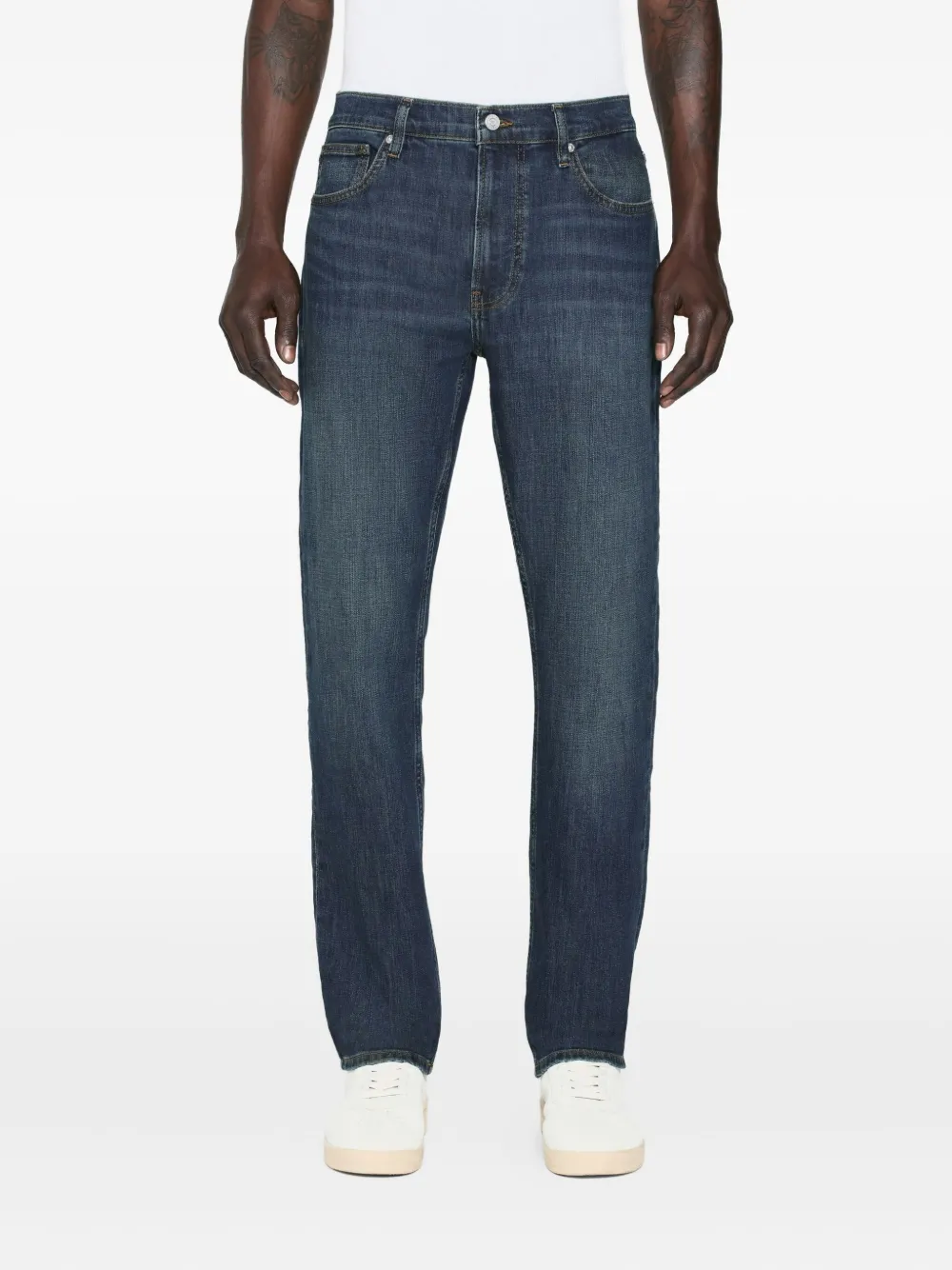FRAME whiskering-effect jeans - Blauw