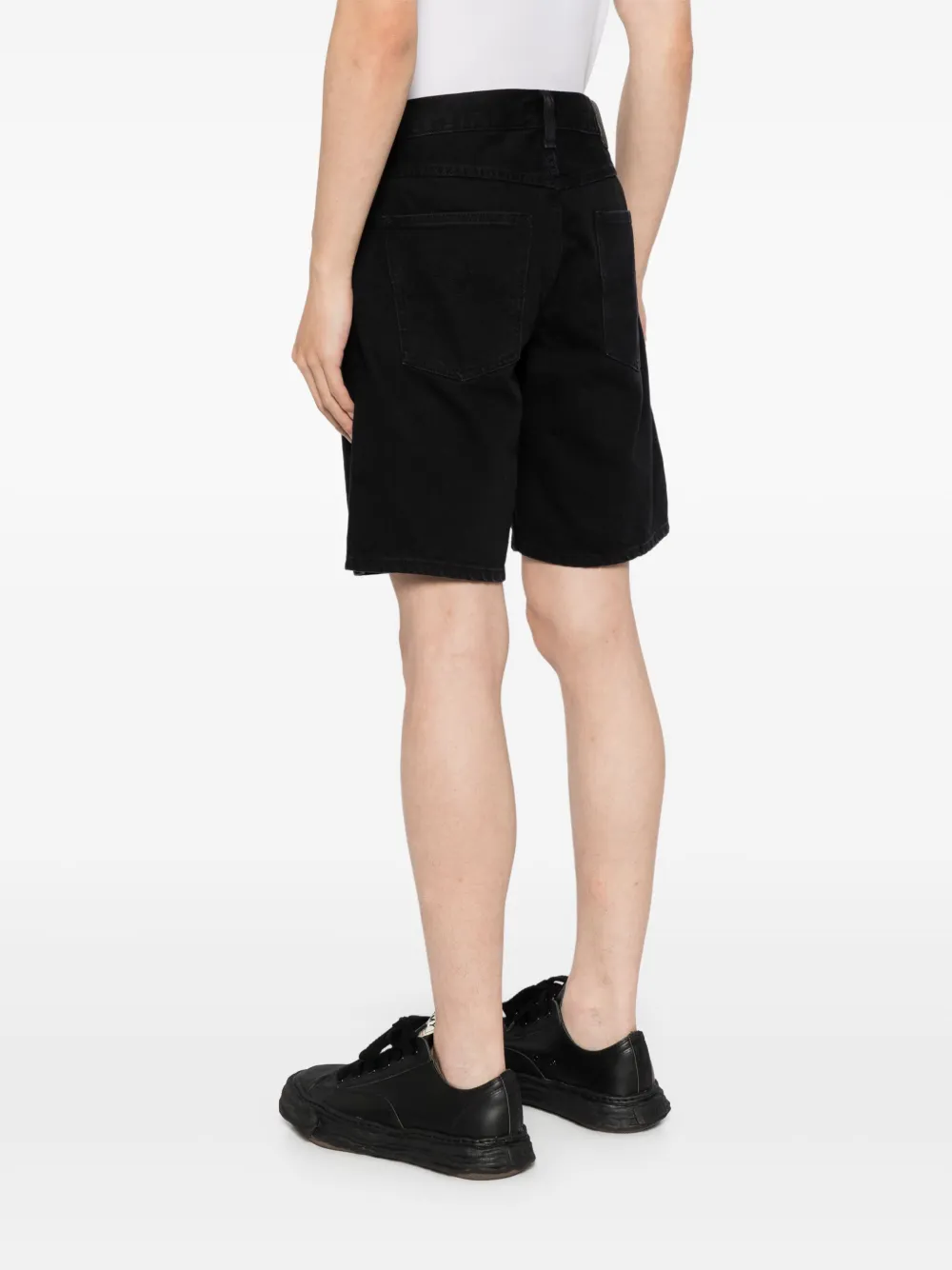 Nudie Jeans Seth denim shorts Zwart