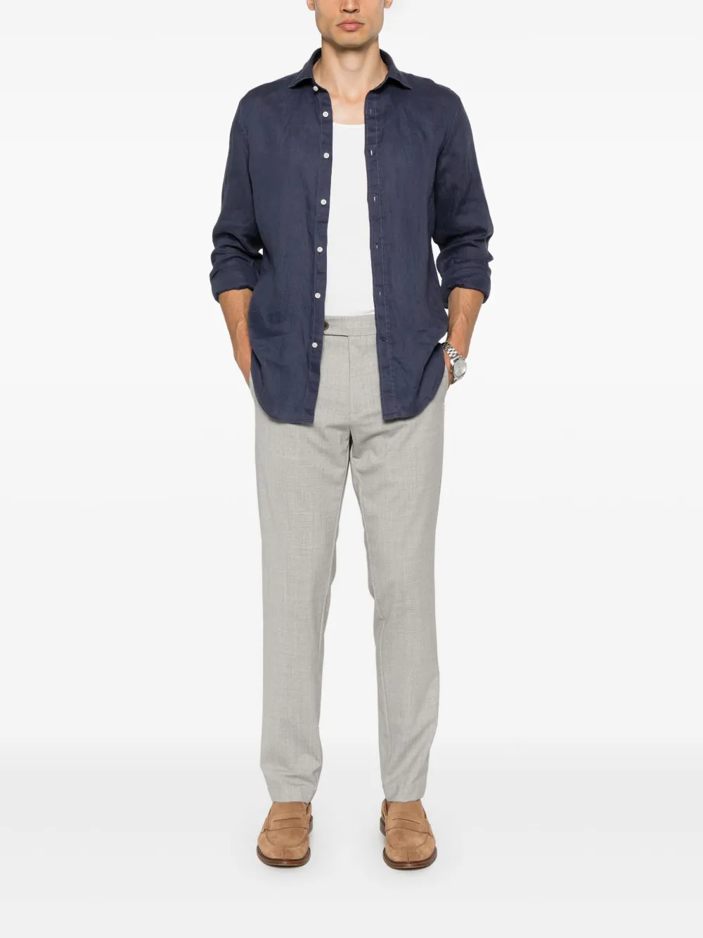 Myths Pantalon met toelopende pijpen - Grijs