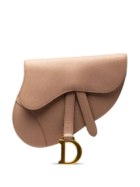 Christian Dior 2019 Leather Saddle belt bag Women