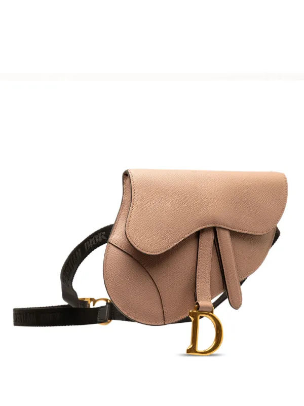 ★送料込★DIOR サドル ベルトバッグ ディオール サドル ベルト バッグ エクリュ/ブルー