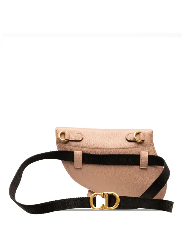 【洗練された魅力◎】Dior★Saddle ベルトバッグ Christian Dior Pre-Owned 2019 サドル ベルトバッグ | ブラウン