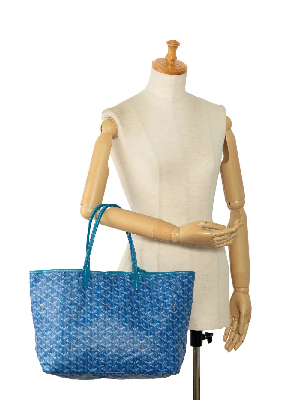 Goyard Pre Owned Tote Goyardine Saint Louis PM 2011 Azul FARFETCH MX