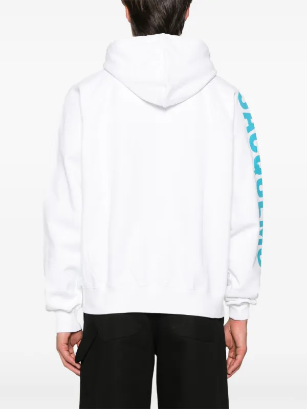 【関税込み】JACQUEMUS ロゴ刺繍 パーカー Jacquemus ロゴ パーカー | ホワイト | FARFETCH JP