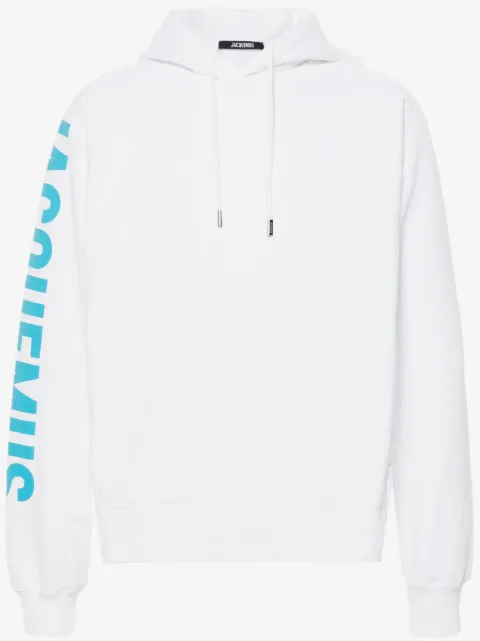Jacquemus raised-logo cotton hoodie