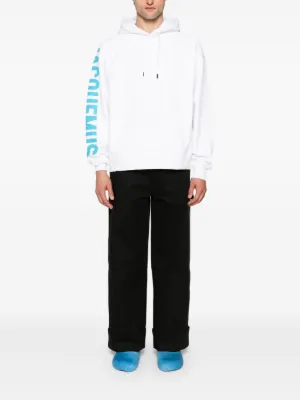パーカー・フーディ JACQUEMUS Men Sweater 245JS2342341 392 BLUE JACQUEMUS Men Sweater 245JS2342341 392 BLUE (JACQUEMUS