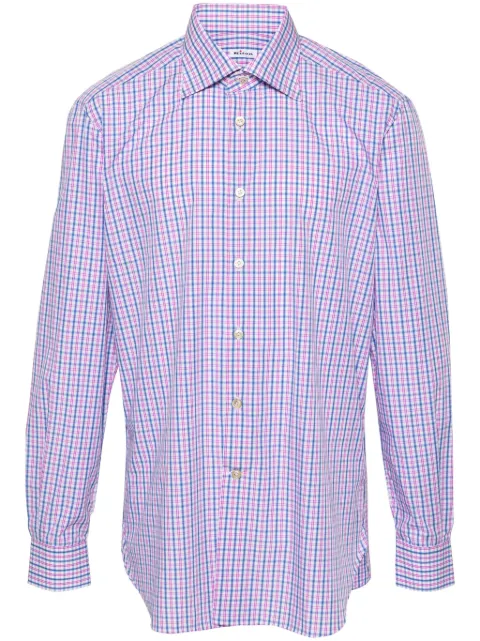 Kiton checked cotton shirt