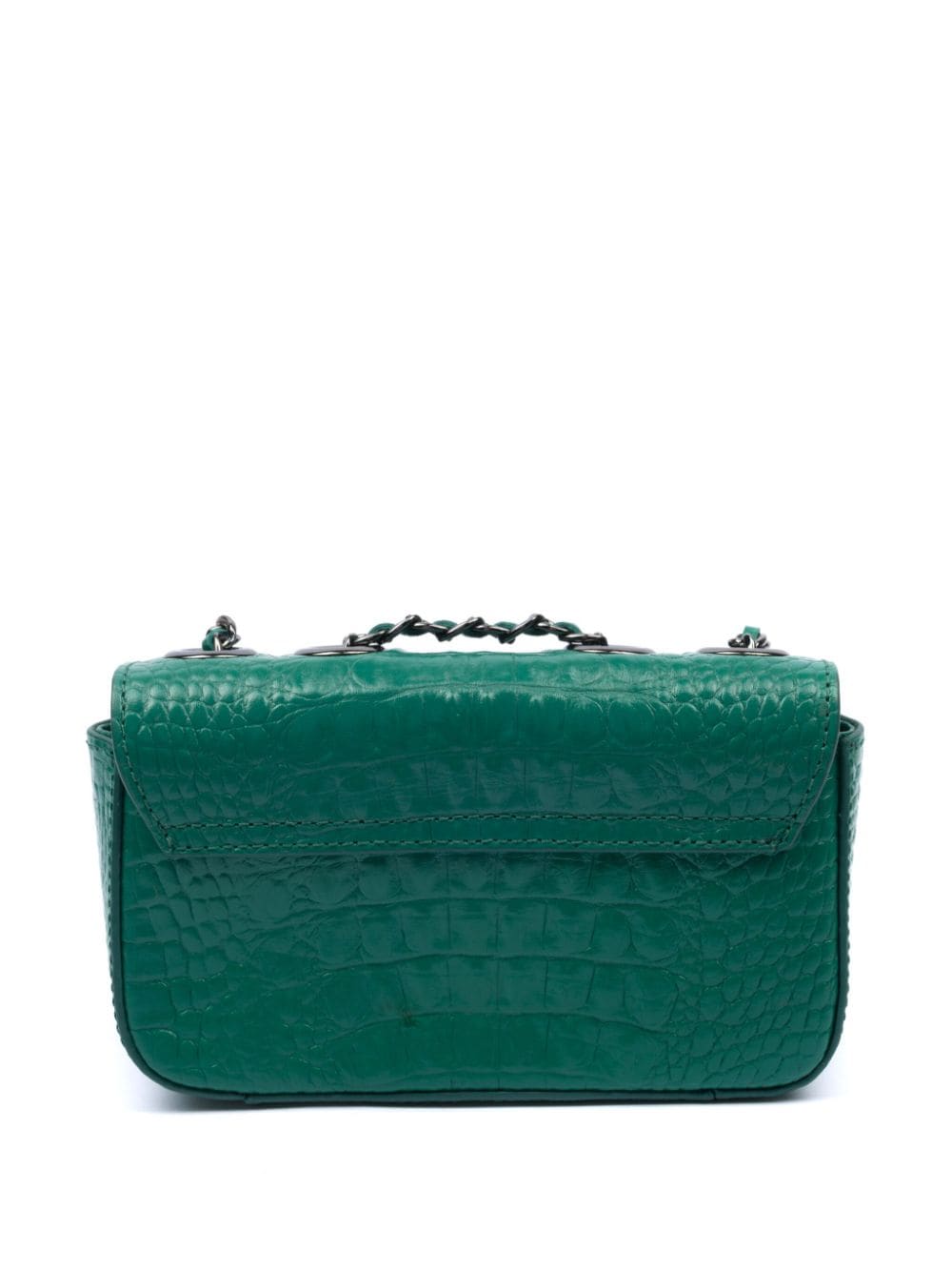 Shop Isla Mini Anne Leather Shoulder Bag In Green