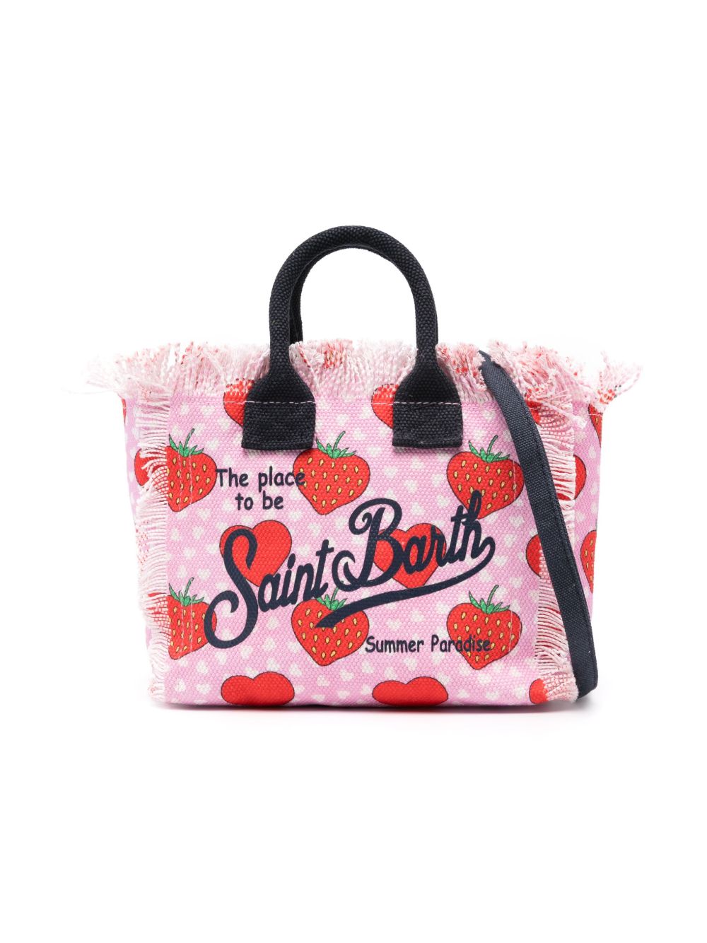 MC2 Saint Barth Kids mini Vanity cotton tote bag - Pink