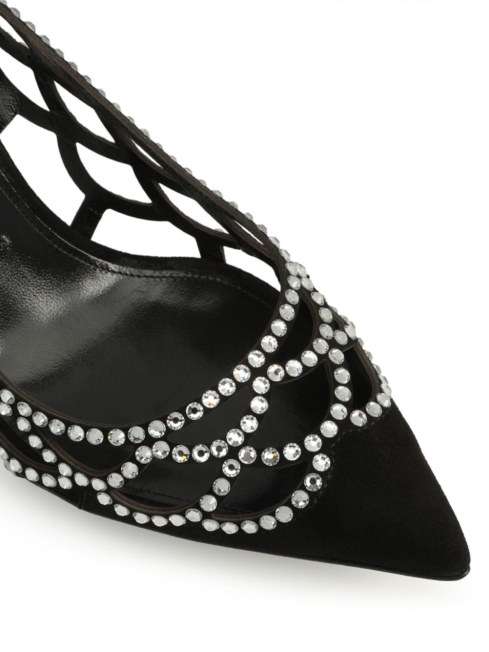 Shop Sergio Rossi Mermaid 75mm Embellished Pumps In Black