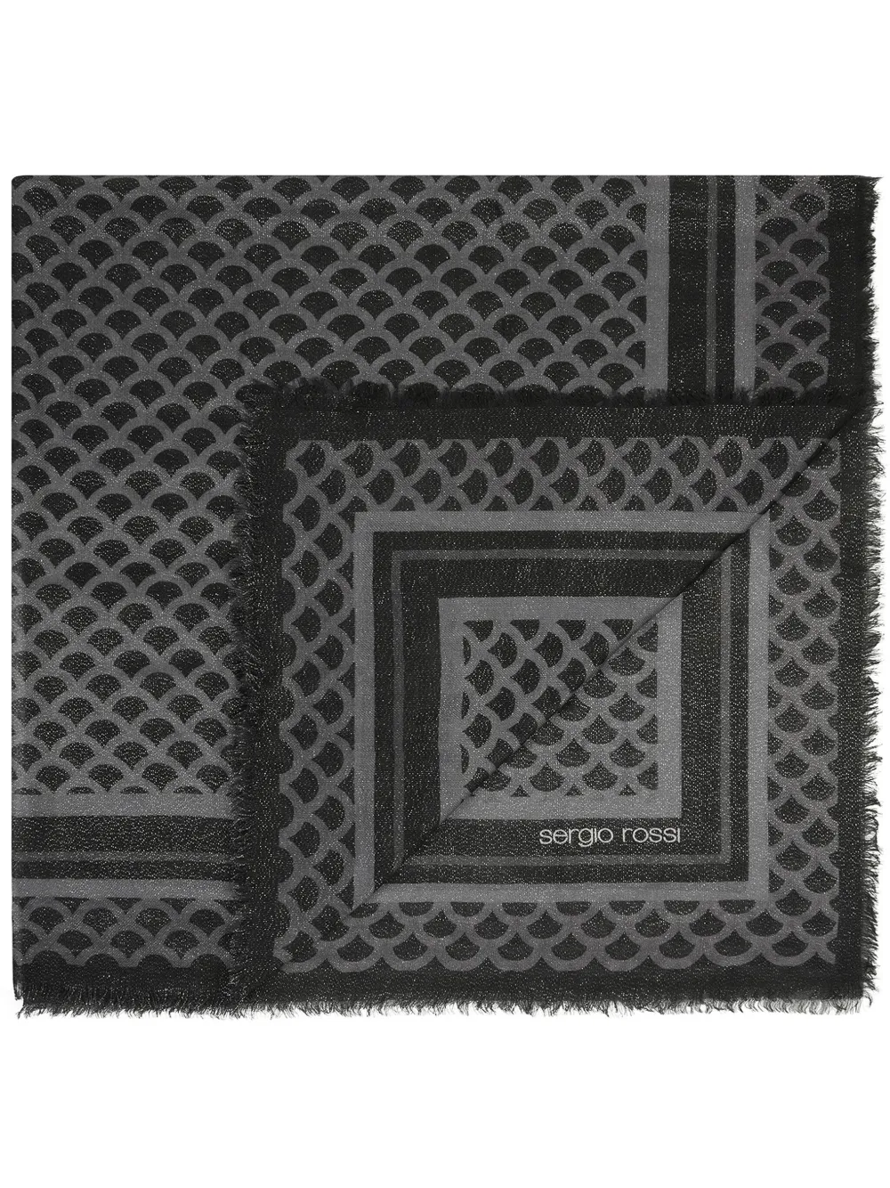 Sergio Rossi Mermaid scarf - Black
