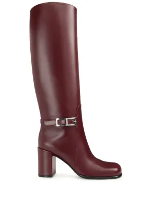 Sergio Rossi 80mm Sr Nora Leather Boots | Neutrals | FARFETCH AO