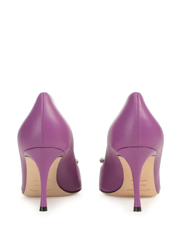 Sergio Rossi 80mm Godiva Precious Pumps | Purple | FARFETCH JO