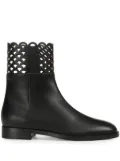 Sergio Rossi Mermaid leather boots - Black