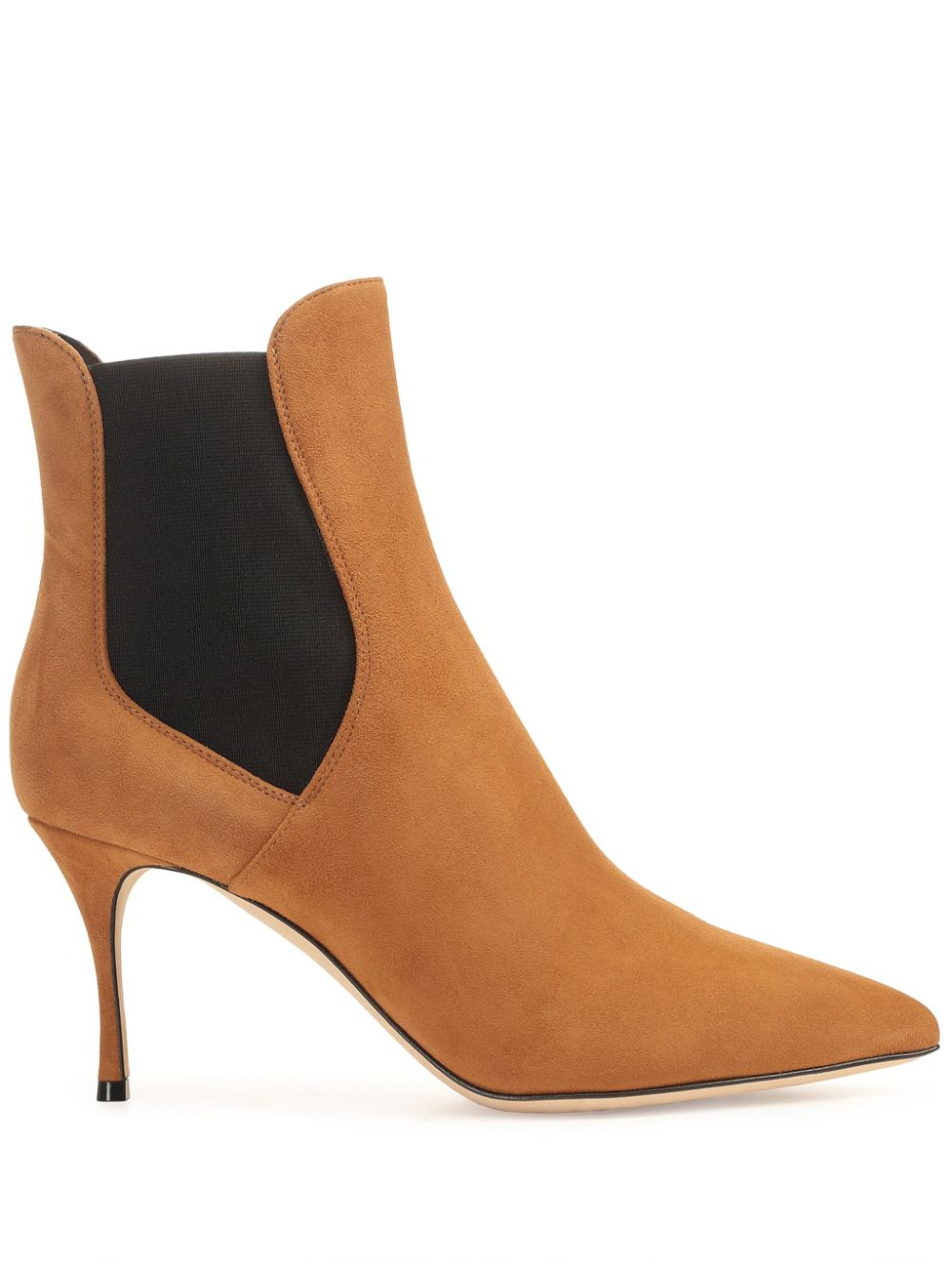 Sergio Rossi 75mm Godiva Chelsea boots Brown