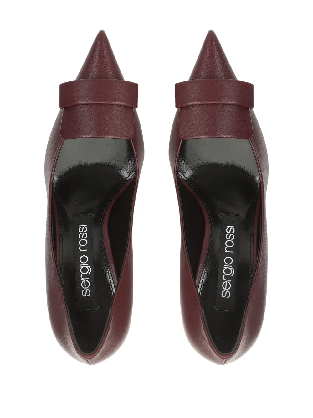 Sergio Rossi Gelamineerde 45 mm leren schoenen Rood