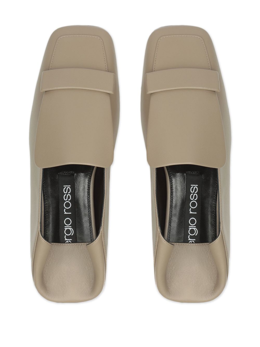 Sergio Rossi sr1 leren slippers Beige