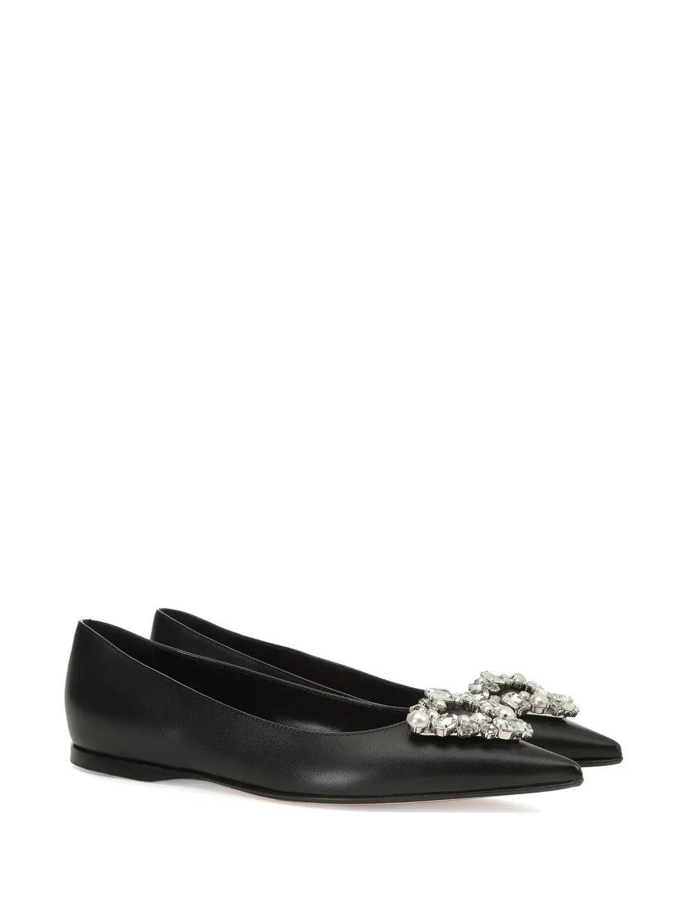 Sergio Rossi Godiva Precious ballerina shoes - Zwart