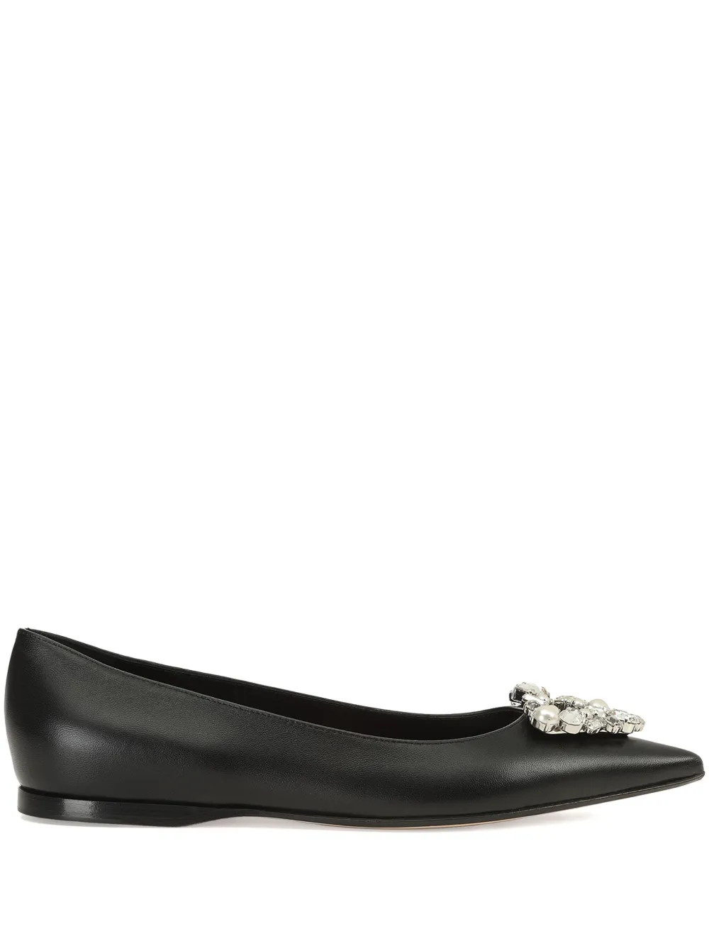 Sergio Rossi Godiva Precious ballerina's Zwart