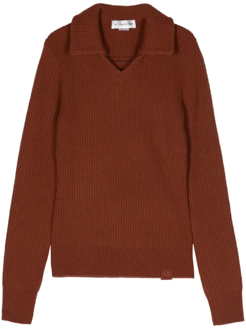 Victoria Beckham jersey con cuello italiano