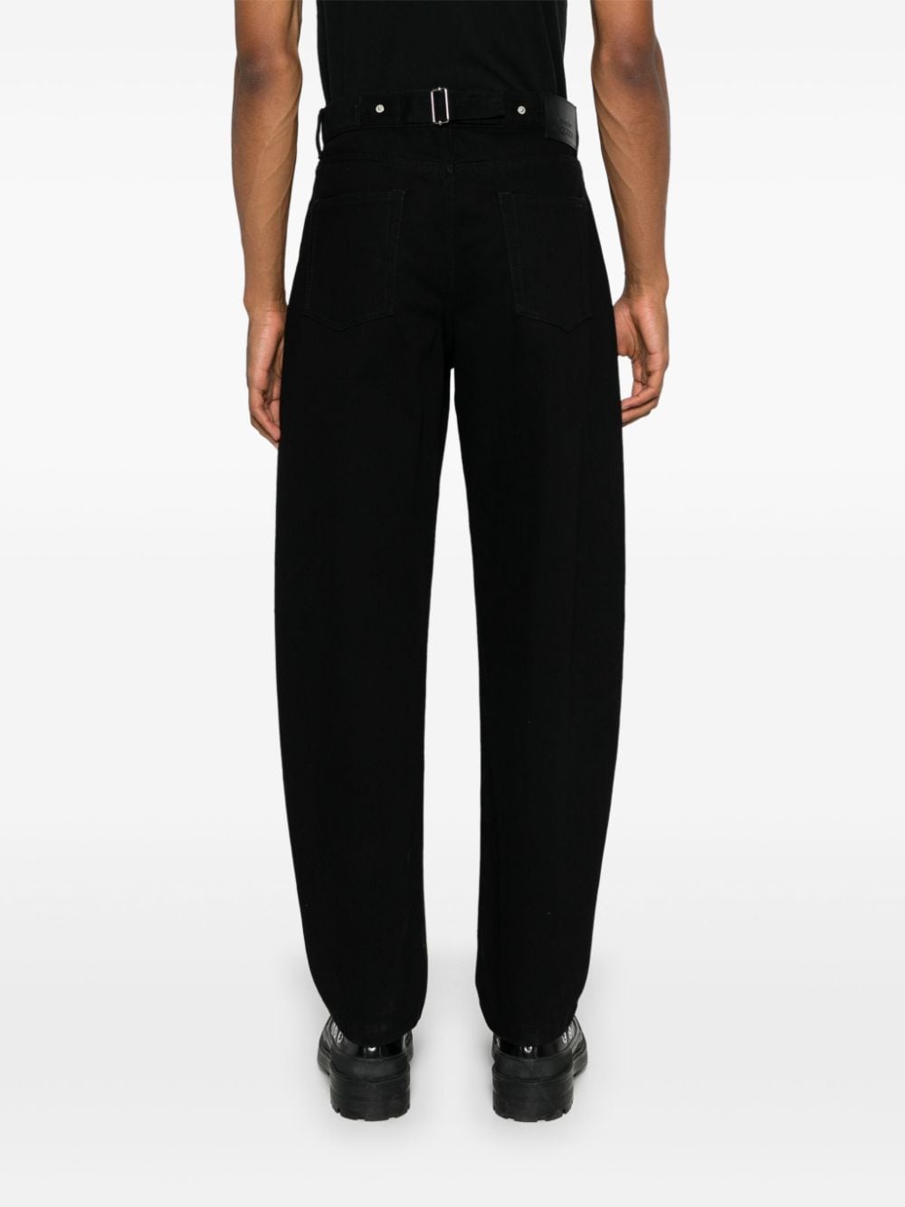 Shop Alexander Mcqueen Mid-rise Barrel Jeans In Black