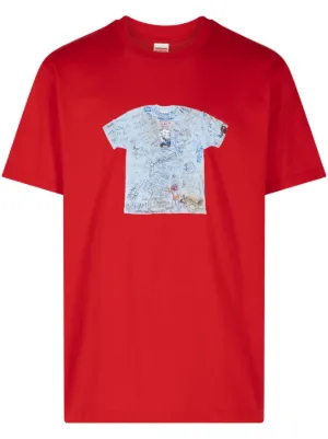 Supreme ロゴ Tシャツ | レッド | FARFETCH JP