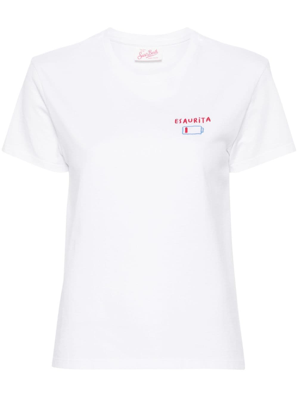 Mc2 Saint Barth Emilie Organic Cotton T-shirt In White