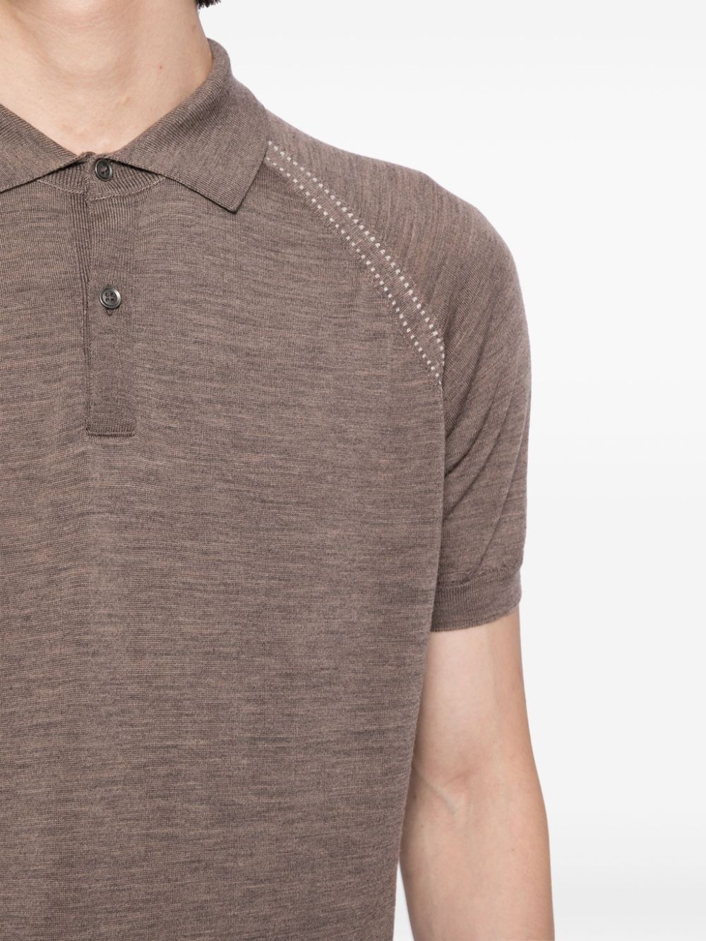 JOHN SMEDLEY MERINO SHORT-SLEEVE POLO SHIRT 