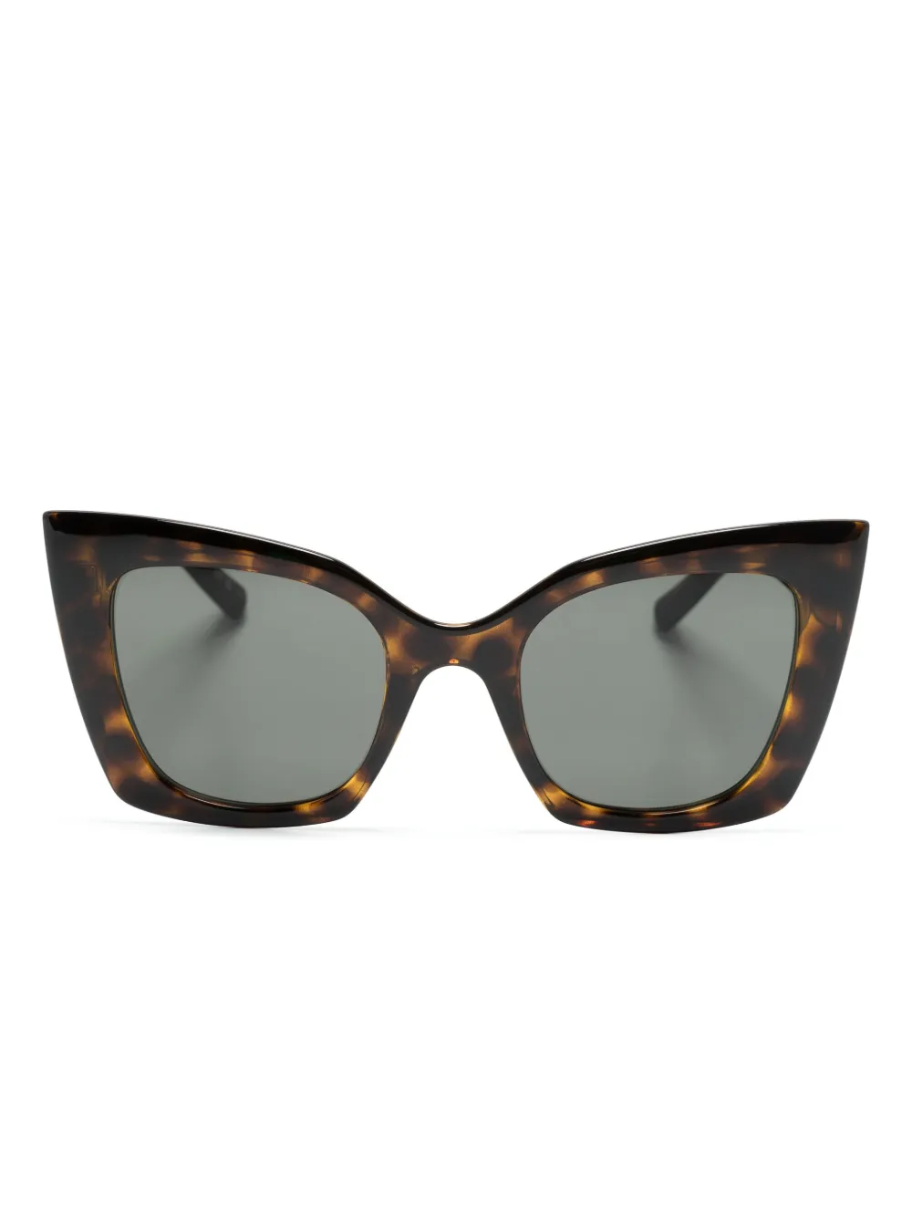 Saint Laurent Zonnebril met cat-eye montuur Bruin