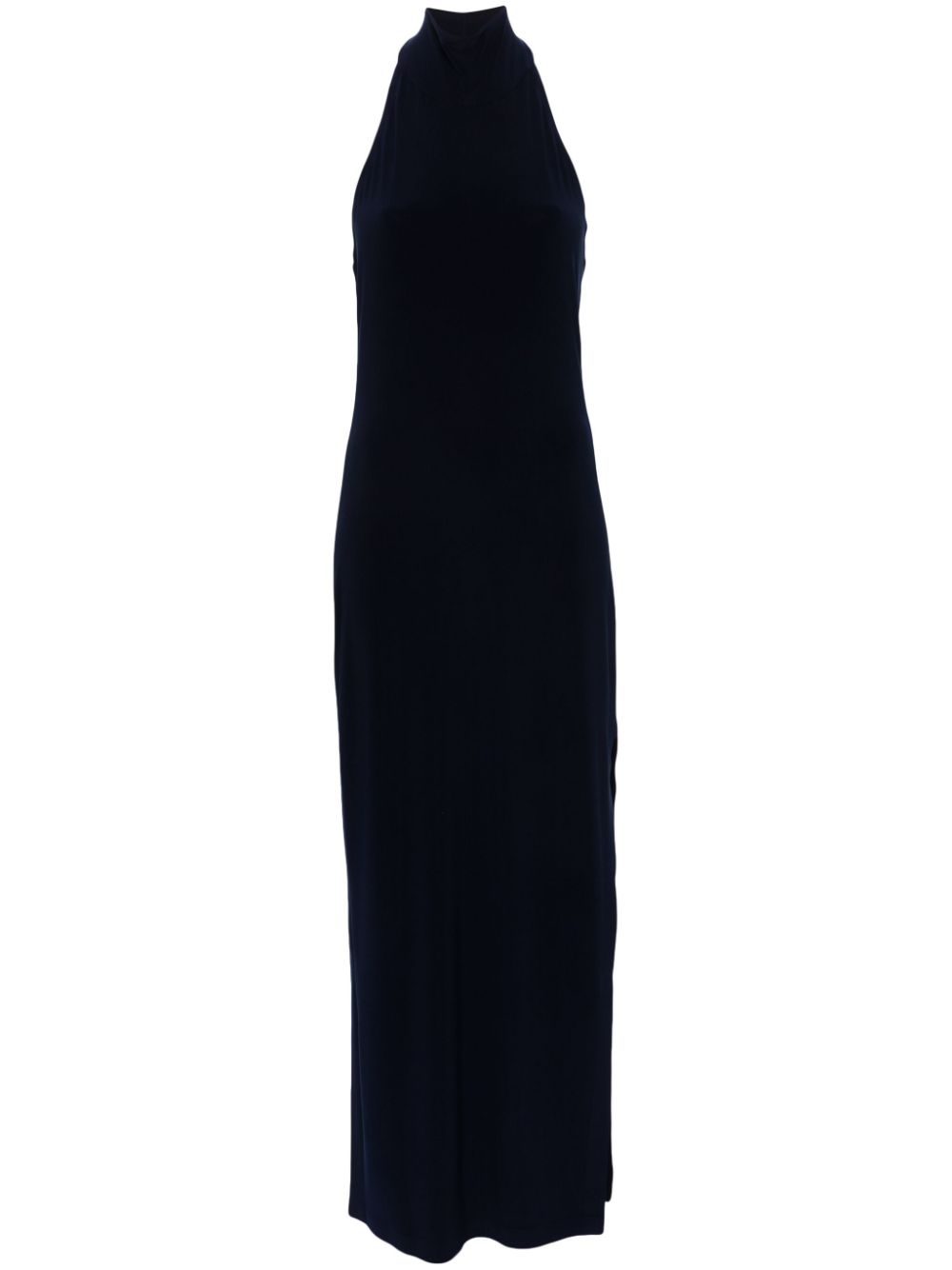 Norma Kamali halterneck maxi dress - Blue