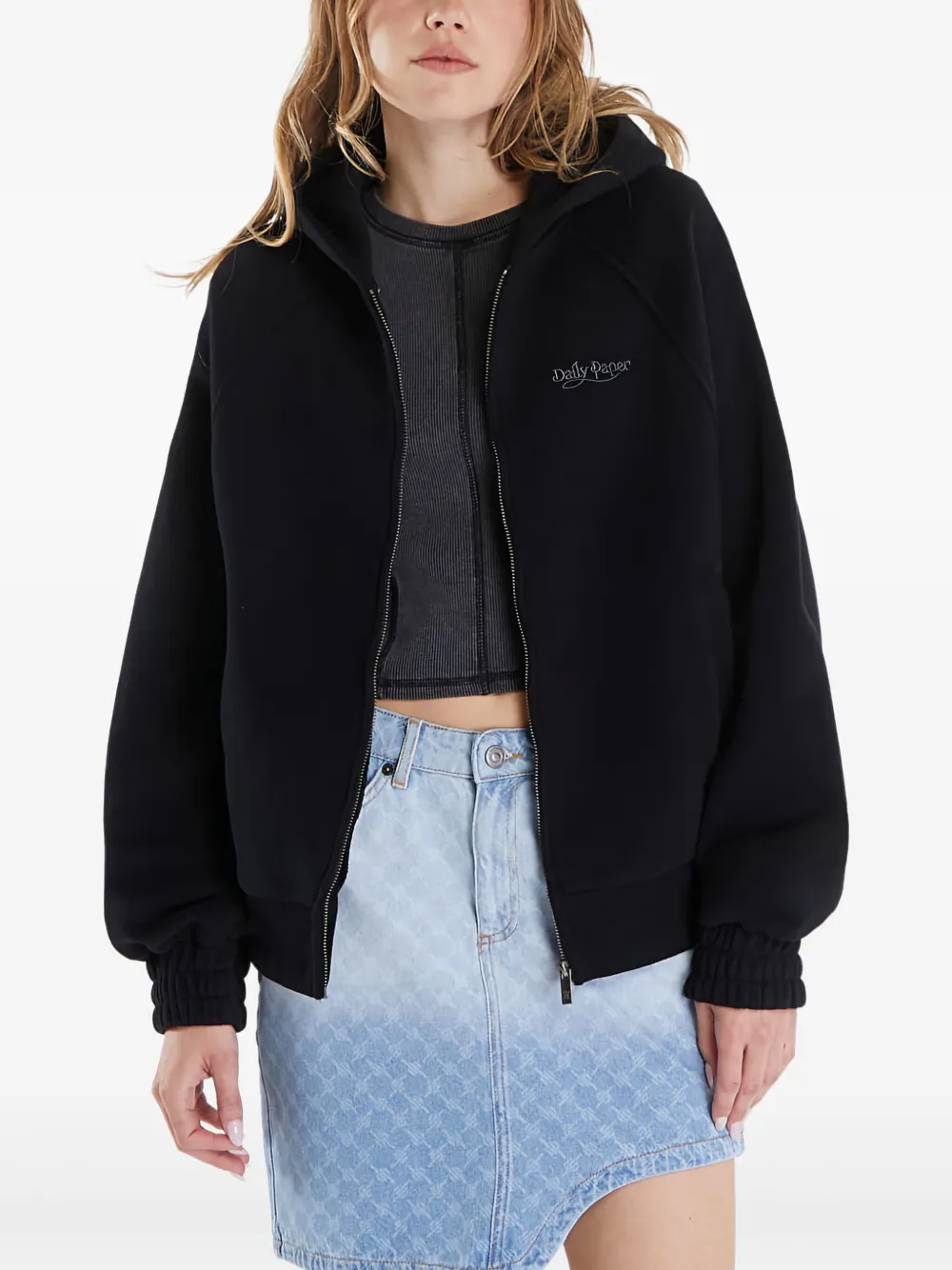 Daily Paper Njeri hoodie Zwart