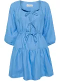 casa raki Lili organic linen dress - Blue