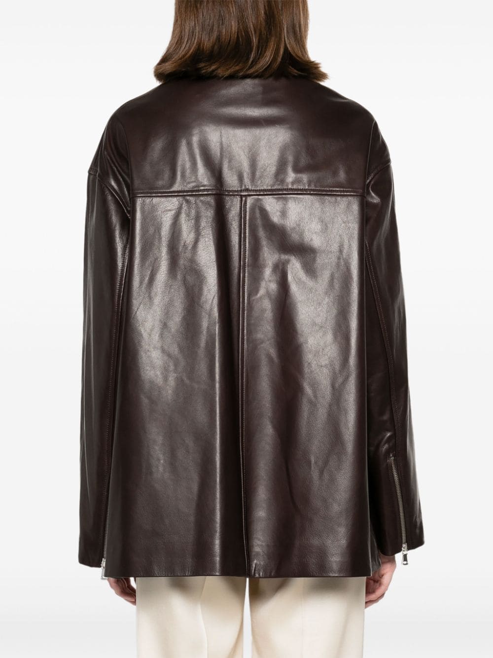 Shop Nour Hammour Layne Jacket In Brown