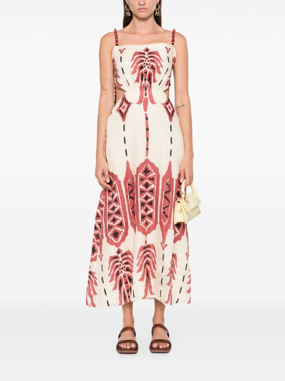 Johanna Ortiz Palm Of Tiahuanaco maxi dress - Beige