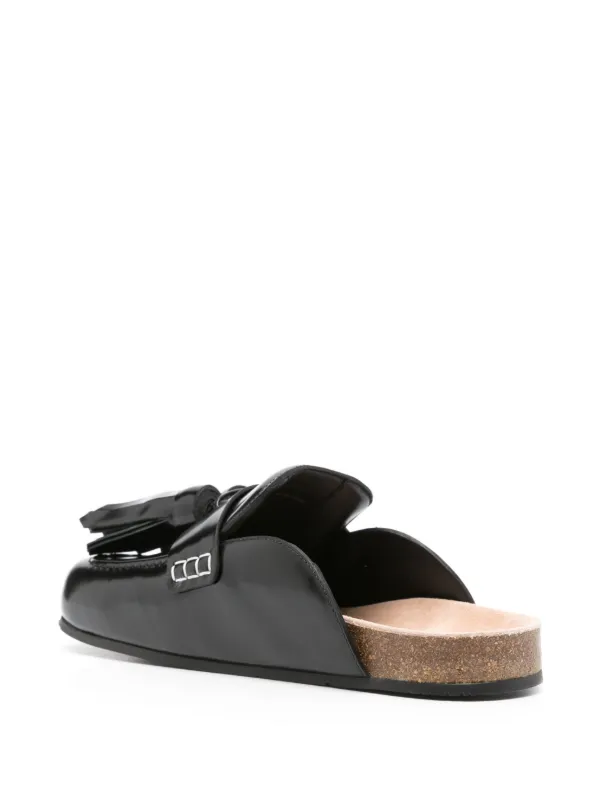 【関税込み】JW Anderson タン ヌバック ミュール JW Anderson タッセル レザーミュール | ブラック | FARFETCH JP