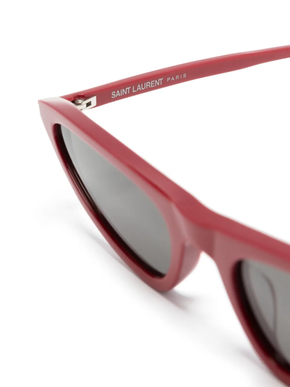 Saint Laurent Eyewear Zonnebril met cat-eye montuur Rood