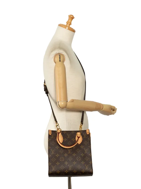 Louis Vuitton Pre Owned 2021 2023 Sac Plat BB Satchel Tasche Braun FARFETCH DE
