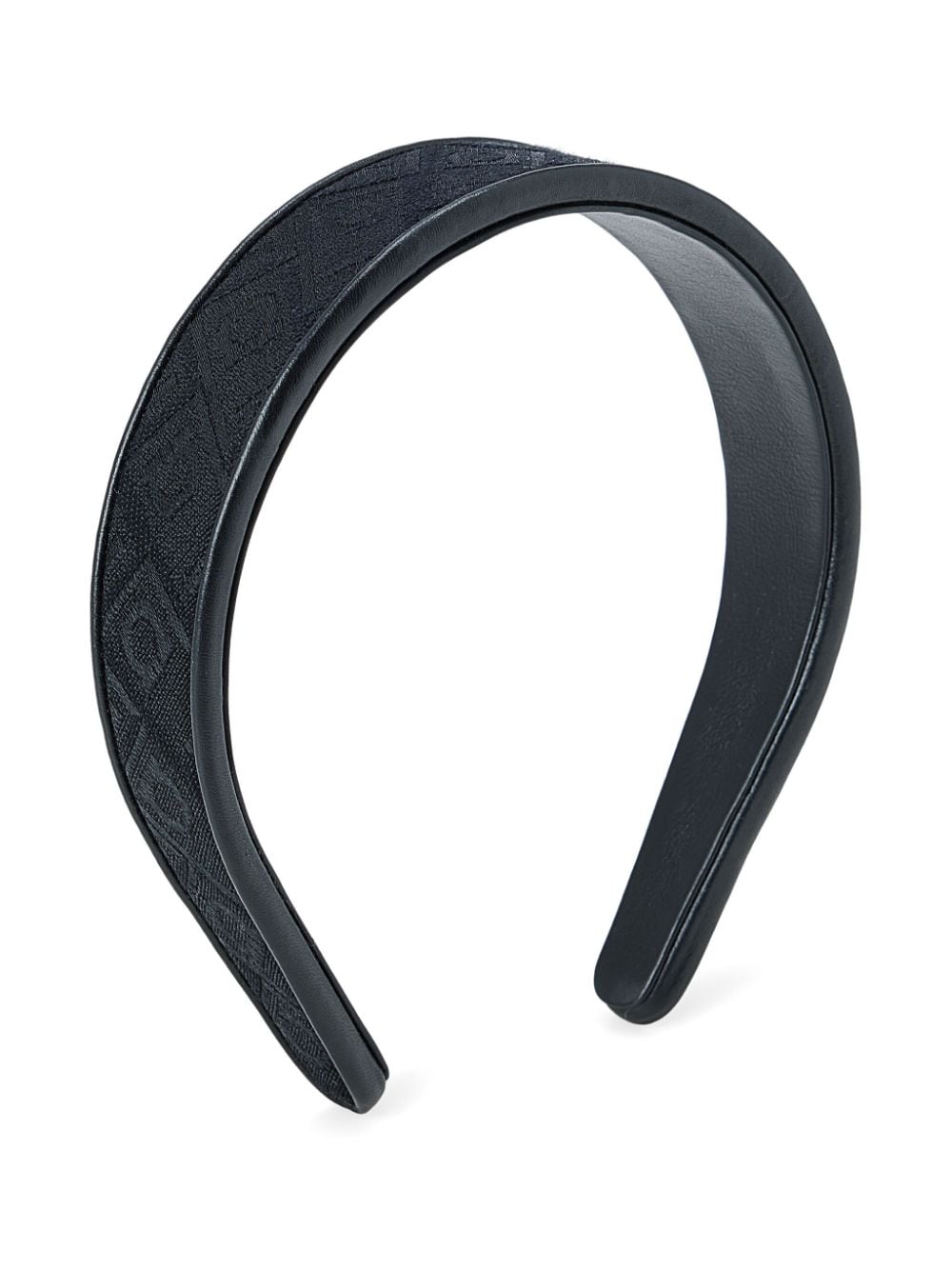 Shop Ferragamo Embroidered-motif Hairband In Black