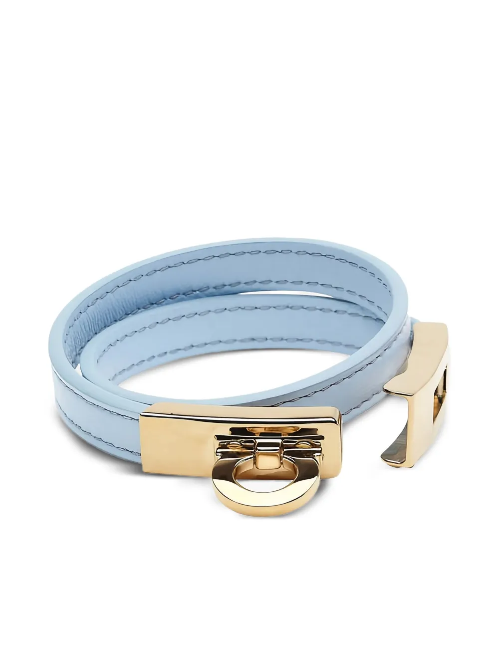 Ferragamo leather double-wrap bracelet | Image 2