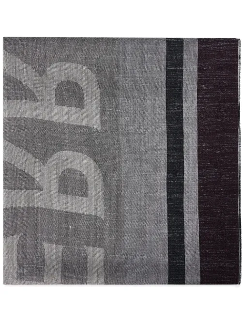 Ferragamo écharpe à logo - Gris - Ferragamo - Modalova
