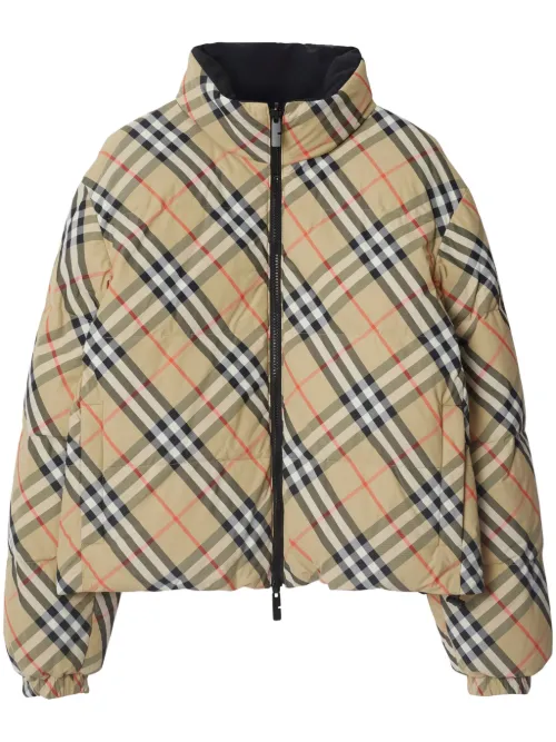 Doudoune réversible à carreaux - Burberry - Modalova