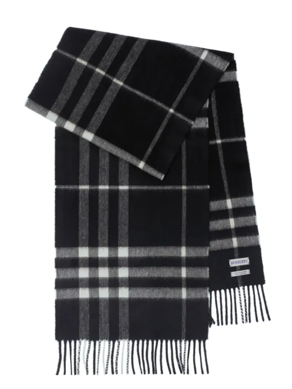 Burberry Geruite Sjaal | Zwart | FARFETCH NL