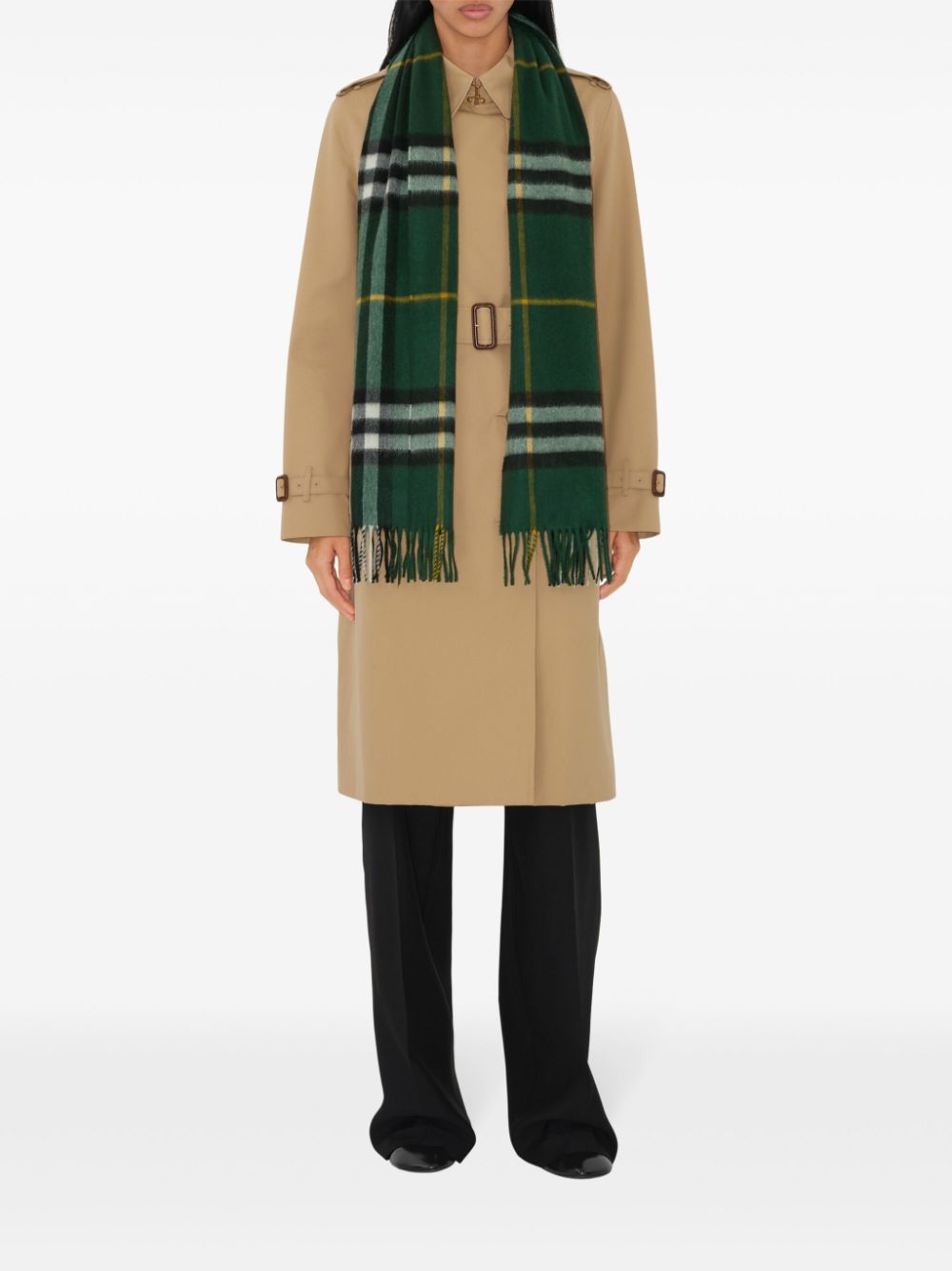 Burberry check cashmere scarf Men