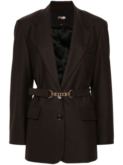 Maje belted blazer