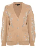 Maje Jewellery-detail cardigan - Neutrals