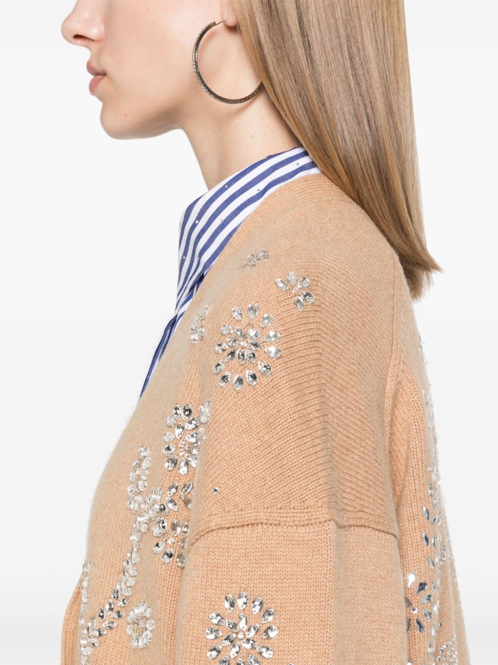 Maje Jewellery-detail cardigan Women