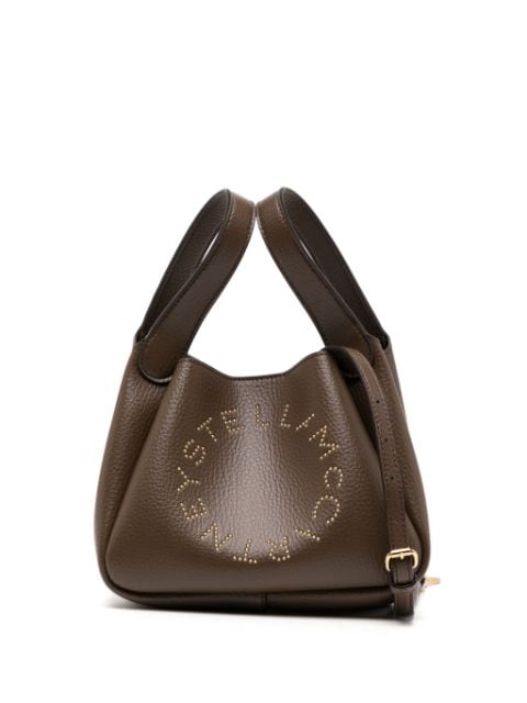 Stella McCartney logo-embellished faux-leather crossbody bag