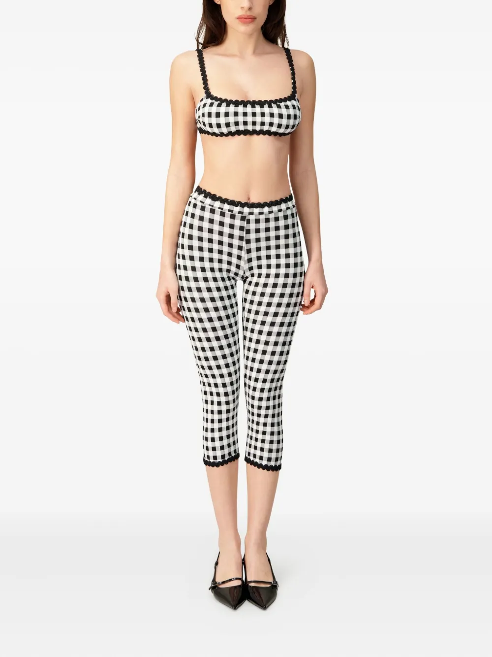 Leslie Amon gingham scallop bikini | Bikinis | Image 2