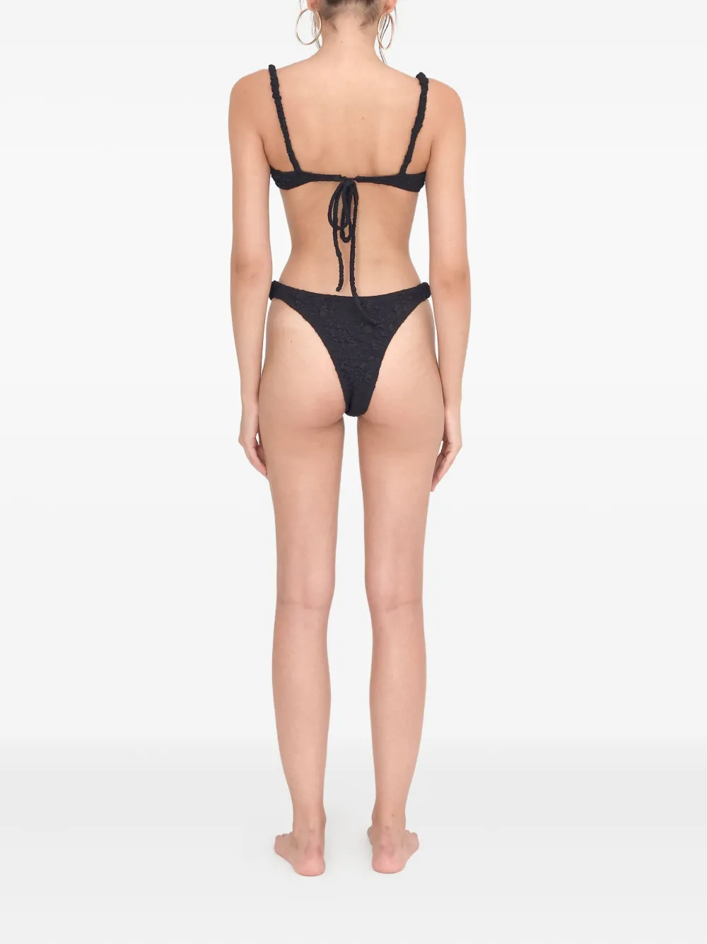 Leslie Amon Kendall textured-ruffle bikini bottom | Bikinis | Image 2